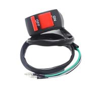 Motorbike Handlebar Switch Universal Motorcycle Handlebar Flashing Switch Moto Light ON OFF Button For ATV DC12V/10A Two Core Wire Switches Handle Control