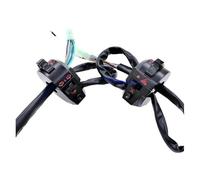 Motorbike Handlebar Turn Signal Switches Fit For BMW Universal Motorcycle Handle Bar Control Light Left Switches Indicator(Black pair)