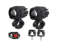 Motorbike Headlamp For Electric Scooter Off Road 4X4 For SUV 3Inch Motorcycle Fog Light Brighter Projector Additional LED Auxiliary Running Lights(2 PCS Light AB)