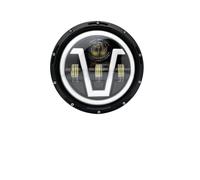 Motorbike Headlamp For FLD For Touring For Softail 1 PCS 7 Inch Led Motorcycle Headlight 40W/50W/60W/80W/90W 7" Shell Housing Headlight Brackets.(1 pcs black 60W B)