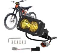 Motorbike Headlight Electric Dirt Bike Headlamp Light High Transmittance for Surron Light Bee X/S Talaria Sting R MX4 MX3 E Bike (Yellow)