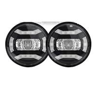 Motorbike Headlights For Electra For Glide For FatBoy Headlight Headlamp | Light 7" Led Projector Moto Headlight +4 1/2 Fog Passing Lights +Bracket(4.5 inch fog light a)