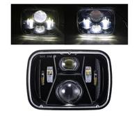 Motorbike Headlights Spotlights Motorcycle Led 5x7 7X6 Inch Retangular Headlight For Jeep For Cherokee XJ For Wrangler YJ Truck 4X4 DRL Hi Low Beam Headlamp 55W 60W 90W(W)