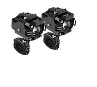Motorbike Headlights Spotlights Universal Motorcycle Led Spotlights Near And Far Light Integrated Tangent Electric Vehicle Spotlights Modified Flash Lights(Black)