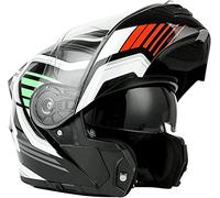 Motorbike Helmet Full Face Helmets Racing Motocross ECE Approved with Double Visor Man and Woman Motorbike Helmet F,4XL=66-67CM