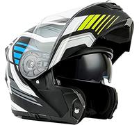 Motorbike Helmet Full Face Helmets Racing Motocross ECE Approved with Double Visor Man and Woman Motorbike Helmet D,4XL=66-67CM