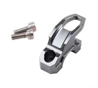 Motorbike Helmet Rack Hook Side Mount Bracket for Brake Fluid Reservoir Gold Blue Grey(Gray)