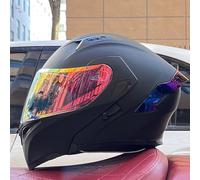 Motorbike Helmets ECE Certified Modular Motorcycle Helmets Flip Up Front Motorcycle Dual Visor Lightweight Practical Suitable for Boys Girls Kart Helmet Bicycle Helmet D,54-55 M