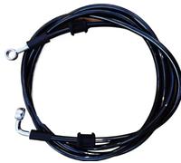 Motorbike Hoses 11mm 90° + 10mm Straight Stainless Braided Universal Motorcycle Hydraulic Brake Hose Clutch Oil Line Tube Assy Motorcycle Brake line