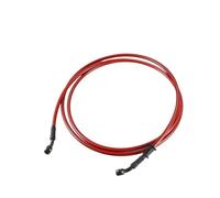Motorbike Hoses 210/220/230/240cm M10 Hydraulic Brake Line Oil Hose Pipe Fitting 28° Stainless Steel for Motorcycle Motorcycle Brake line(Red 210cm)
