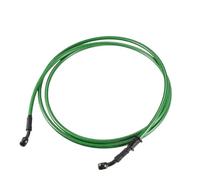Motorbike Hoses 210/220/230/240cm M10 Hydraulic Brake Line Oil Hose Pipe Fitting 28° Stainless Steel for Motorcycle Motorcycle Brake line(Green 210cm)