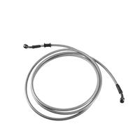 Motorbike Hoses 210/220/230/240cm M10 Hydraulic Brake Line Oil Hose Pipe Fitting 28° Stainless Steel for Motorcycle Motorcycle Brake line(Gray 240cm)