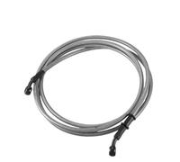 Motorbike Hoses 210/220/230/240cm M10 Hydraulic Brake Line Oil Hose Pipe Fitting 28° Stainless Steel for Motorcycle Motorcycle Brake line(Gray 230cm)