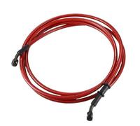 Motorbike Hoses 210/220/230/240cm M10 Hydraulic Brake Line Oil Hose Pipe Fitting 28° Stainless Steel for Motorcycle Motorcycle Brake line(Red 230cm)