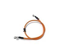 Motorbike Hoses 28 ° Banjo Head Both Sides for Motorcycle Lengh 40cm-150cm Hydraulic Brake Hose Universal Brake Hose Line Steel Brake Cable Motorcycle Brake line(Orange 120cm)