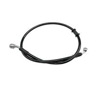 Motorbike Hoses 2X 30cm-220cm Motorcycle Hydraulic Brake Hose Line Cable 10mm Banjo Oil Pipe Line Braided Black Motorcycle Brake line(2Pcs Black 190cm)