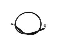 Motorbike Hoses 2X Black 300mm to 2200mm 28°-90° 10mm Motorcycle Hydraulic Reinforced Brake Clutch Oil Hose Line Pipe for ATV Dirt Racing Bike Motorcycle Brake line(2Pcs Black 190cm)