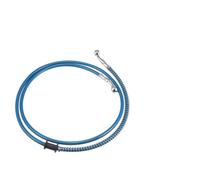 Motorbike Hoses 40cm-1.1M 2M 28° Motorcycle Hydraulic Brake Line Oil Hose Pipe Stainless Steel Braided Cable for ATV Sport Bikes Motorcycle Brake line(2M)
