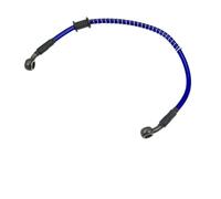 Motorbike Hoses 40cm -160cm 10mm 28 Degree Motorcycle Braided Brake Clutch Oil Hoses Line Pipe Clutch Throttle Gas Line Fuel Pipe Motorcycle Brake line(Blue 40cm)