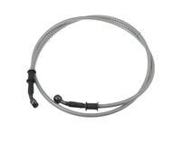 Motorbike Hoses 40cm -160cm 10mm 28 Degree Motorcycle Braided Brake Clutch Oil Hoses Line Pipe Clutch Throttle Gas Line Fuel Pipe Motorcycle Brake line(Silver Tone 80cm)