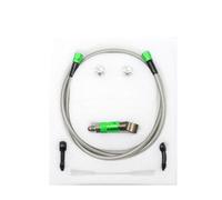 Motorbike Hoses Adapter Kit Brake Pipe Quick Disassembly Brake Hose Kit CNC Aluminum Alloy Brake Line Oil Quick Release Connection Joint Motorcycle Brake line(Blue,1000mm)
