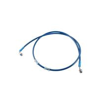 Motorbike Hoses Blue 80cm-220cm M10 Car Hydraulic Brake Line Oil Hose Pipe Fitting 28° 90° Stainless Steel for Motorcycle Motorcycle Brake line(120cm)
