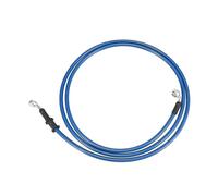 Motorbike Hoses Blue Hydraulic Reinforced Stainless Steel Braided Hose Universal Motorcycle Brake Clutch Oil Hose Line Pipe Motorcycle Brake line(190cm)