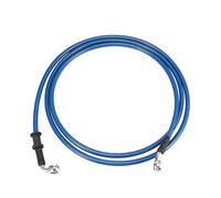 Motorbike Hoses Blue Hydraulic Reinforced Stainless Steel Braided Hose Universal Motorcycle Brake Clutch Oil Hose Line Pipe Motorcycle Brake line(200cm)