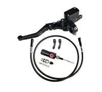 Motorbike Hoses Brake Master Cylinder Kit 1200mm Hose 14mm Piston Motorcycle Hydraulic Clutch Kit for Suzuki Motorcycle Brake line(Black Clutch Set)