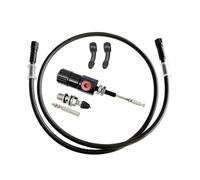 Motorbike Hoses Brake Master Cylinder Kit 1200mm Hose 14mm Piston Motorcycle Hydraulic Clutch Kit for Suzuki Motorcycle Brake line(Only Hose Pump Black)