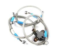 Motorbike Hoses Fitting Adapter Connector 3way ATV Bike Hydraulic Brake Hose Pipe Tee Coupling Motorcycle Brake line(A)
