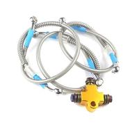 Motorbike Hoses Fitting Adapter Connector 3way ATV Bike Hydraulic Brake Hose Pipe Tee Coupling Motorcycle Brake line(F)