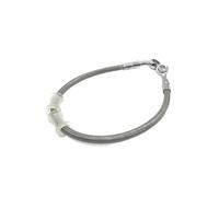 Motorbike Hoses for ATV 300-2200MM Motorcycle Hydraulic Brake Hose Line Brake Clutch Line Black Silver Braided Cable 10mm Banjo Pipe Motorcycle Brake line(E,1000mm)