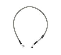 Motorbike Hoses for ATV Dirt Pit Racing Bike 28° 10mm Silver 30cm to 220cm Motorcycle Hydraulic Reinforced Brake Clutch Oil Hose Cable Line Pipe Motorcycle Brake line(Silver 200cm)