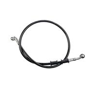 Motorbike Hoses for ATV Dirt Pit Racing Bike Motorcycle Hydraulic Reinforced Brake Clutch Oil Hose Line Pipe Black 400mm to 2000mm 28°-90° Brake Clutch Line Motorcycle Brake line(600mm)