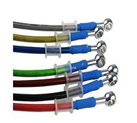Motorbike Hoses for Motorcycle Universal Racing Motorcycle Dirt Bike Braided Brake Hose Line Steel Brake Cable Hydraulic Banjo Pipe