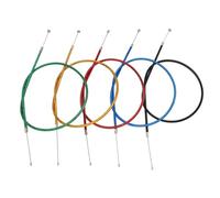 Motorbike Hoses Gas Throttle Cable Red/Black/Gold/Blue for 43cc 47c 49cc Moto Dirt Bike ATV Quad Minimoto Motorcycle Motocross Motorcycle Brake line(Gold 820mm)