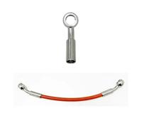 Motorbike Hoses High-Temperature Resistant Brake Oil Pipe Braided Hose Fuel Pipe M8 10cm-240cm Nylon Motorcycle Dirt Bicycle Specific Multi Angle Motorcycle Brake line(190CM)