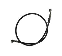 Motorbike Hoses Hydraulic Banjo Pipe 270mm-1500mm for Universal Racing 10mm 28 Degree Motorcycle Dirt Bike Braided Line Steel Brake Hose Cable Motorcycle Brake line(50cm Black)