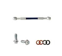 Motorbike Hoses Hydraulic Clutch Tube Oil DOT Fluid Pipe Line Stainless Steel Braided Hose Banjo Motorcycle Brake Hose Braided 300-5000mm Motorcycle Brake line(30cm)