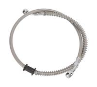 Motorbike Hoses Motorbike Brake Gas Line Motorcycle Brake Line Universal Stainless Steel PVC Rustproof High Performance Fuel Hose for Motorbikes Motorcycle Brake line(80cm)