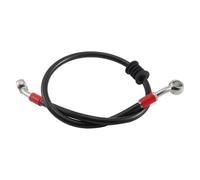 Motorbike Hoses Motorcycle Brake Clutch Oil Hose Braided Steel Tube Pipe Line Cable 85cm Both Side 28° Connector Red for Motorbike Spare Part Motorcycle Brake line