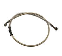 Motorbike Hoses Motorcycle Dirt Bike Braided Brake Hose Line Steel Brake Cable Hydraulic Banjo Pipe 400mm-1500mm for Motorcycle Universal Racing Motorcycle Brake line(1400MM)