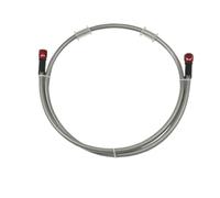 Motorbike Hoses Motorcycle Hydraulic Clutch Tube Master Cylinder Brake Oil DOT Pipe Transparent Silver Braided Brake Hose Reinforced Racing Motorcycle Brake line(2000mm)