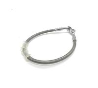 Motorbike Hoses Silver ATV 200-2200MM Braided Cable 10mm Banjo Pipe Motorcycle Hydraulic Brake Hose Line Motorcycle Brake line(400mm)