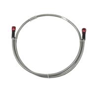 Motorbike Hoses Universal 400mm - 2200mm Motorcycle Hydraulic Brake Hose Line Cable 28 Degrees 10mm Banjo Pipe Line Braided Oil Hose Motorcycle Brake line(2100 mm)
