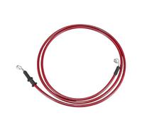 Motorbike Hoses Universal 40cm Red Hydraulic Reinforced Stainless Steel Braided Hose Motorcycle Brake Clutch Oil Hose Line Pipe Motorcycle Brake line(190cm)