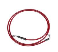 Motorbike Hoses Universal 40cm Red Hydraulic Reinforced Stainless Steel Braided Hose Motorcycle Brake Clutch Oil Hose Line Pipe Motorcycle Brake line(180cm)