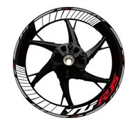Motorbike Hub Decoration Motorcycle Wheel Decals for YA&MAHA YZF R15 YZF-R15 YZFR15 17 Inch Wheel Sticker Reflective Rim Decal Wheel Rim Sticker Set(Color 15)