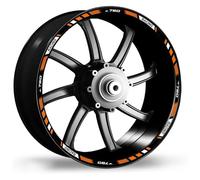 Motorbike Hub Decoration Motorcycle Wheel Decals Stickers for Kawasaki Z750 Z750 Z 750 Z 750 Wheel Sticker Reflective Rim Decal Stripe Tape Wheel Rim Sticker Set(Color 3)
